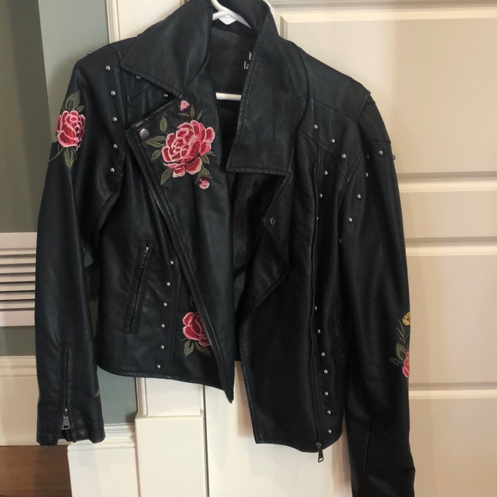 Hippie laundry faux leather jacket